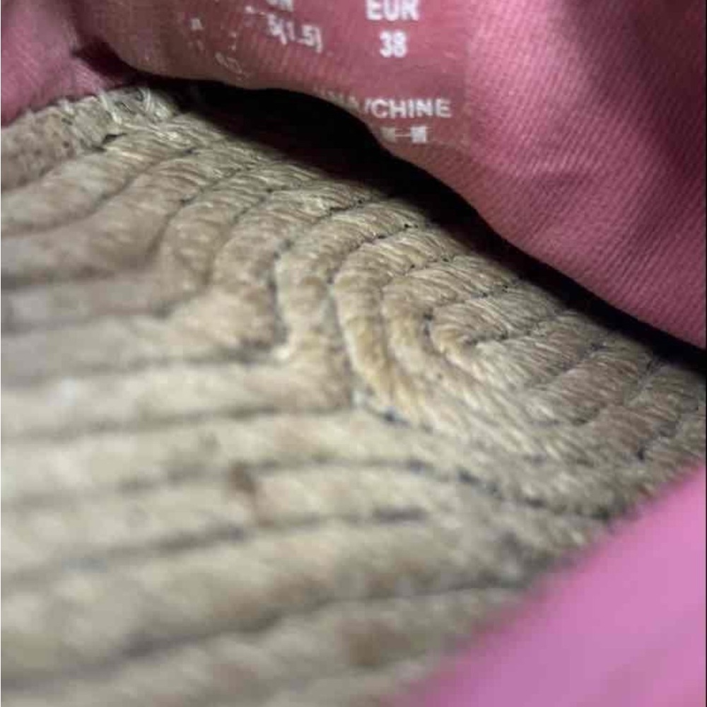 Coach CASSIDY ESPADRILLE (COACH FG3459) Pink Leather Mules with Bow Detail - Picture 7 of 8